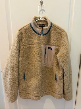 Patagonia Women’s Retro-X Coat - XL - Natural & Blue